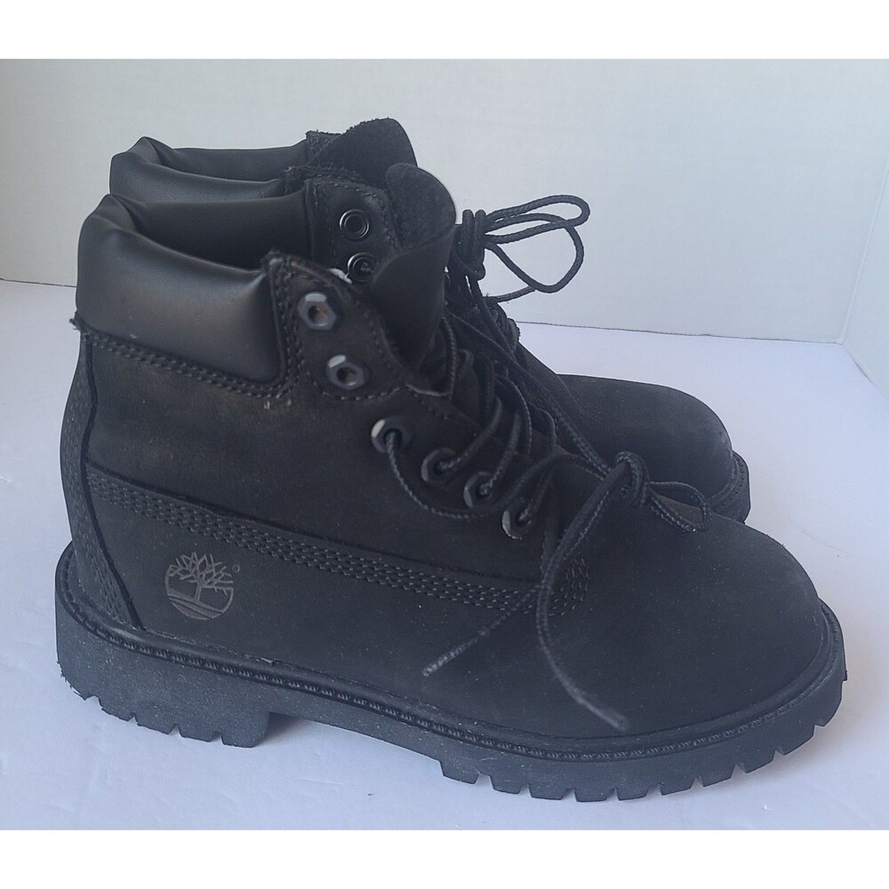 Timberland Youth 6 Inch Premium Boots Black Primaloft Insulated Waterproof Size